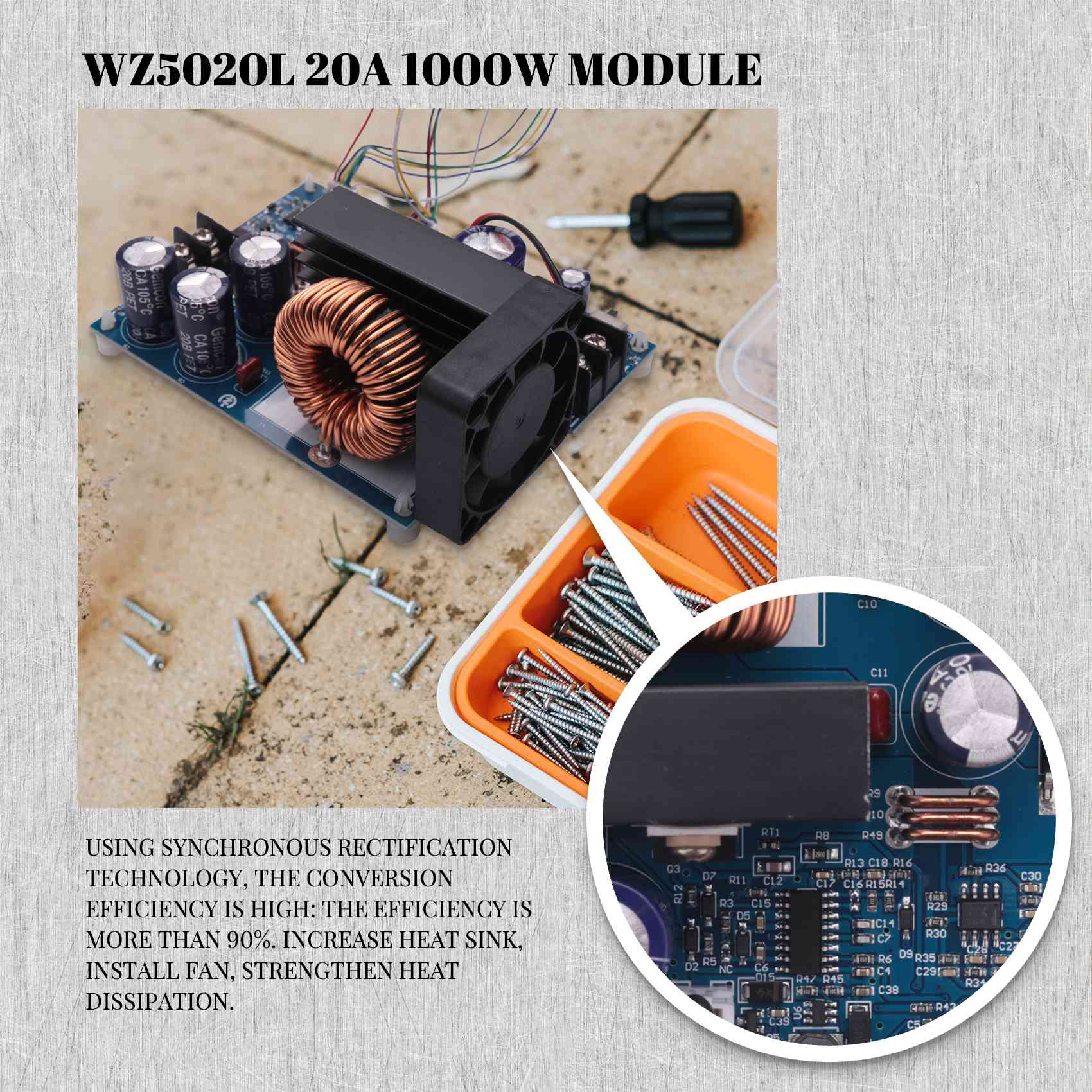 Persevering- WZ5020L 20A 1000W - Step Down Dc Power Supply Module 1000W recensione e prezzo