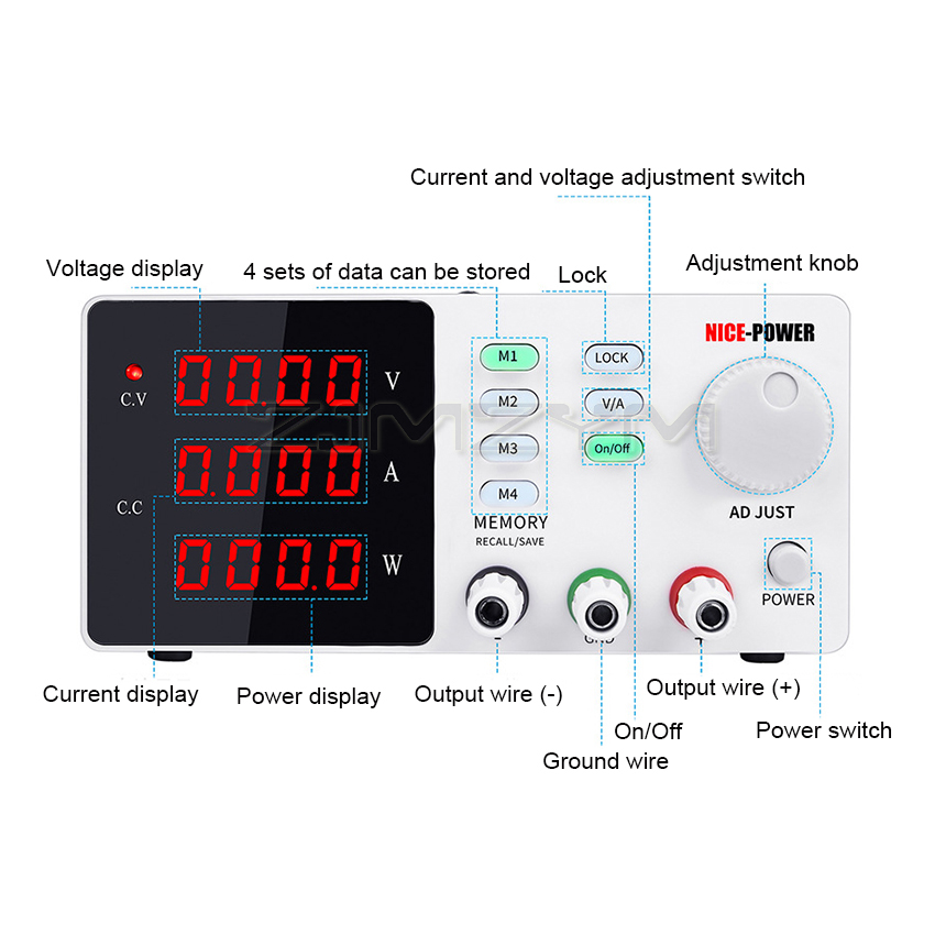 Alimentatore da Laboratorio Pr - High Precision Adjustable Lab Power Supply 120V 3A recensione e prezzo
