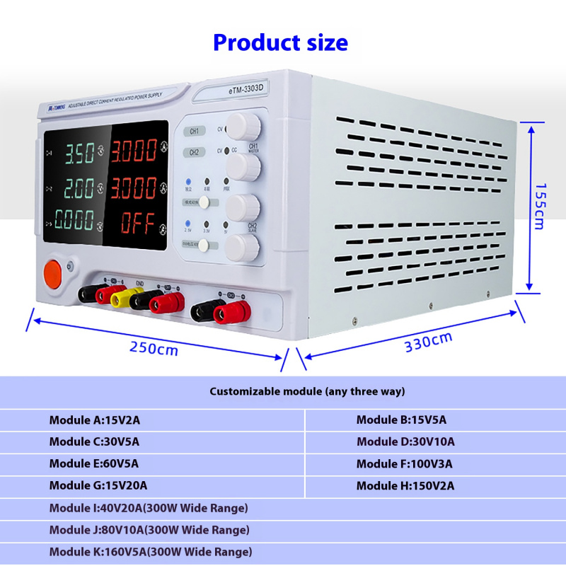 Alimentatore lineare da tavolo - Linear Dc Power Supply Triple Output recensione e prezzo